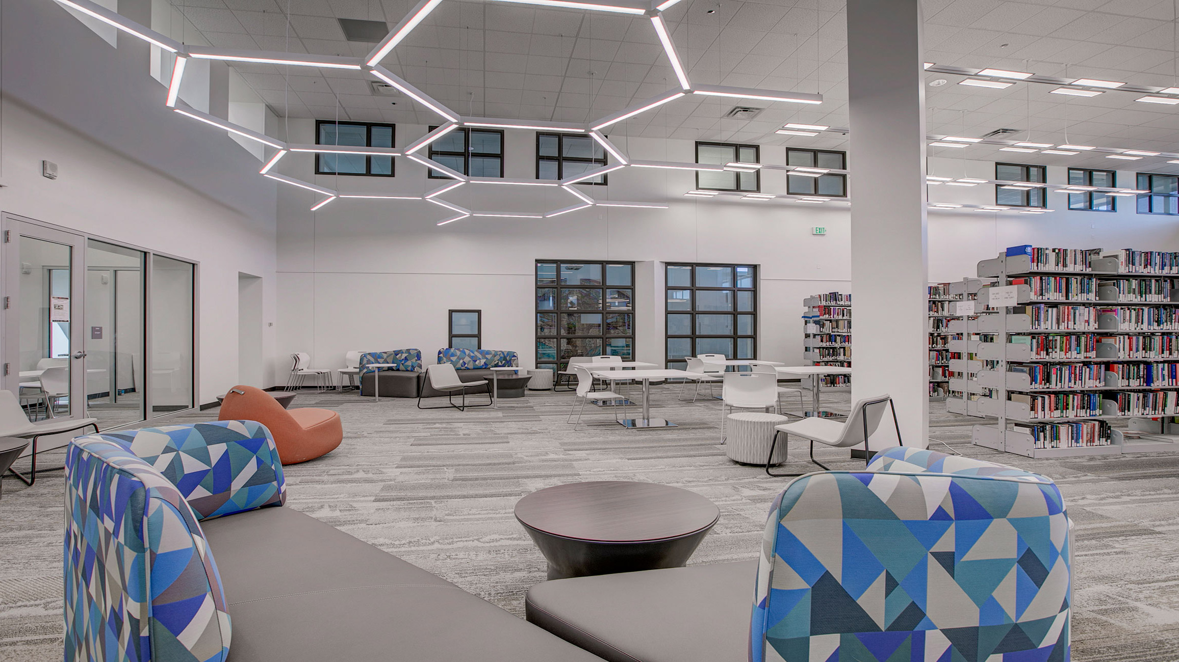 Library interior Lakewood