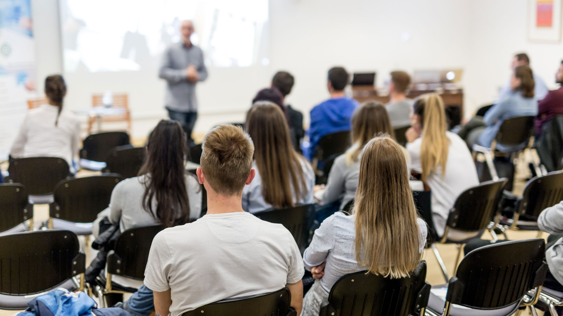 students in class