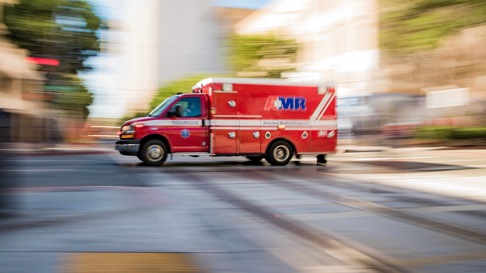 Fast moving ambulance