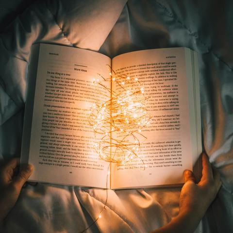 book with lights