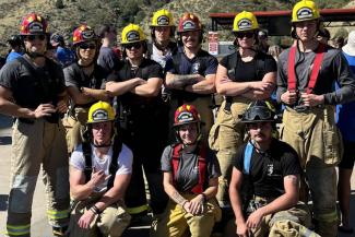 Fire Academy students