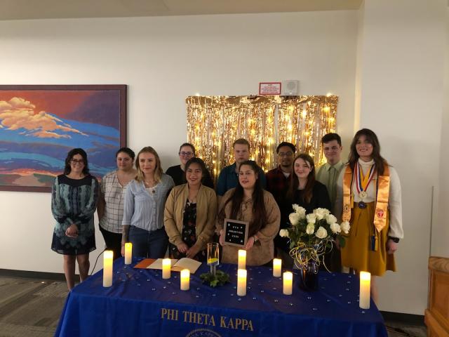 New members inducted to PTK.